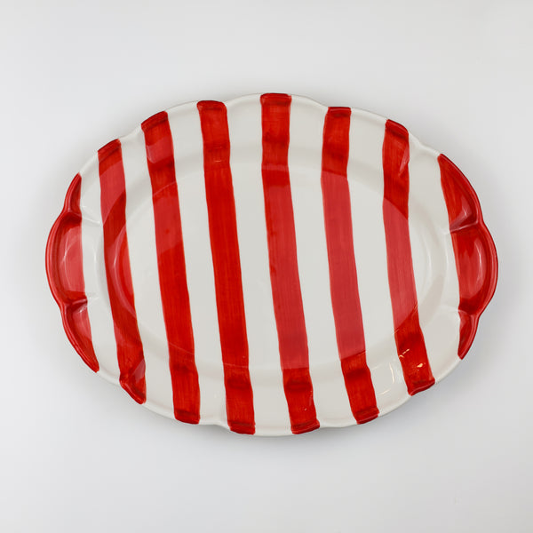 Dolce Vita Oval Platter Red