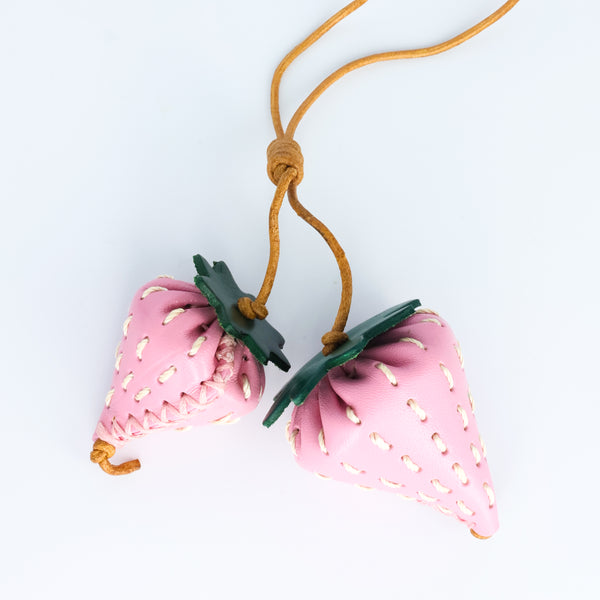 Leather Strawberry Keychain/Bagcharm