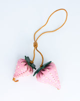 Leather Strawberry Keychain/Bagcharm