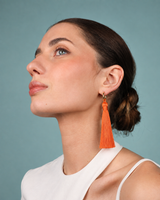 Long Tassel Earrings Gold
