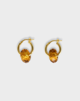 Crystal Donut Piccolo Hoops Gold