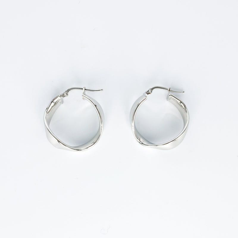 Alma Piccolo Hoops Silver