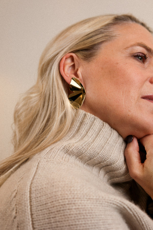 Farfalla Studs Grande Silver