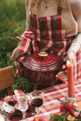 Doublesided Pot Holder Set, Green & Red