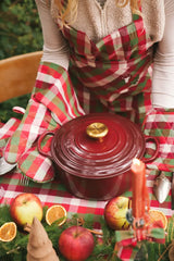 Doublesided Pot Holder Set, Green & Red