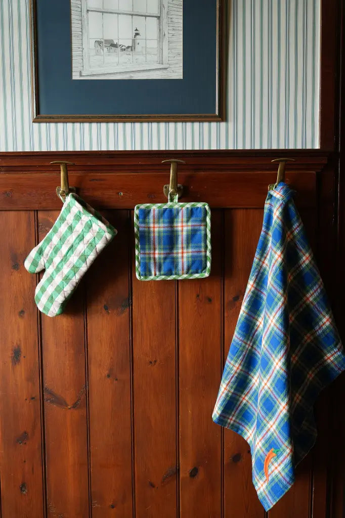 Pepper Kitchen Towels Blue, Set of 2