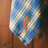 Pepper Kitchen Towels Blue, Set of 2