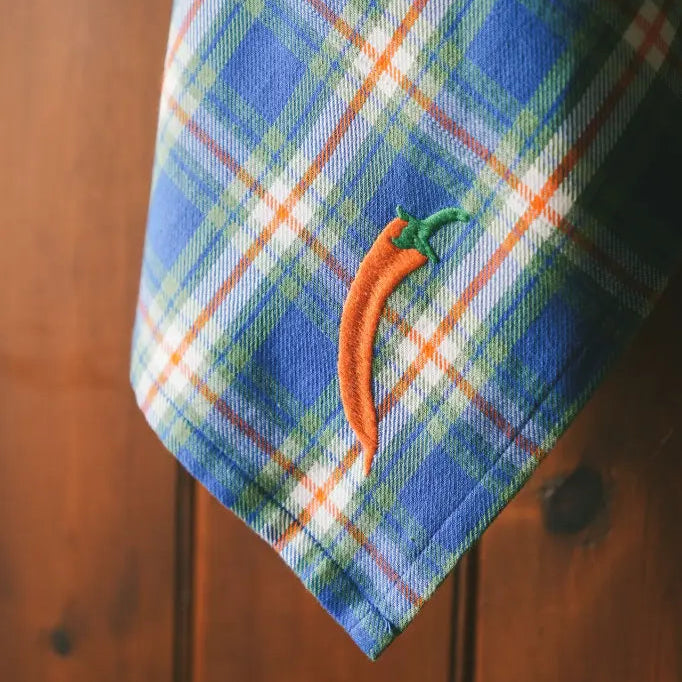 Pepper Kitchen Towels Blue, Set of 2