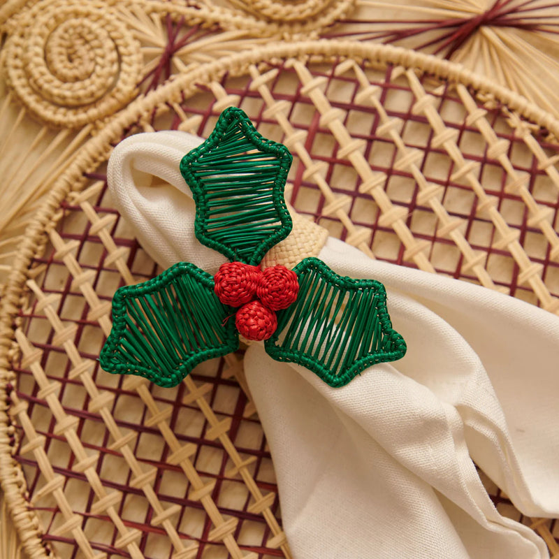 Holly Napkin Ring Forrest (set of 4)