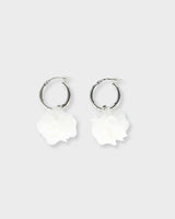 Lotus Cloud Piccolo Hoops Silver