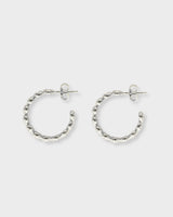 Charlie Glitter Hoops Silver
