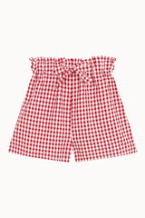 Lola Red Short Checkered Set