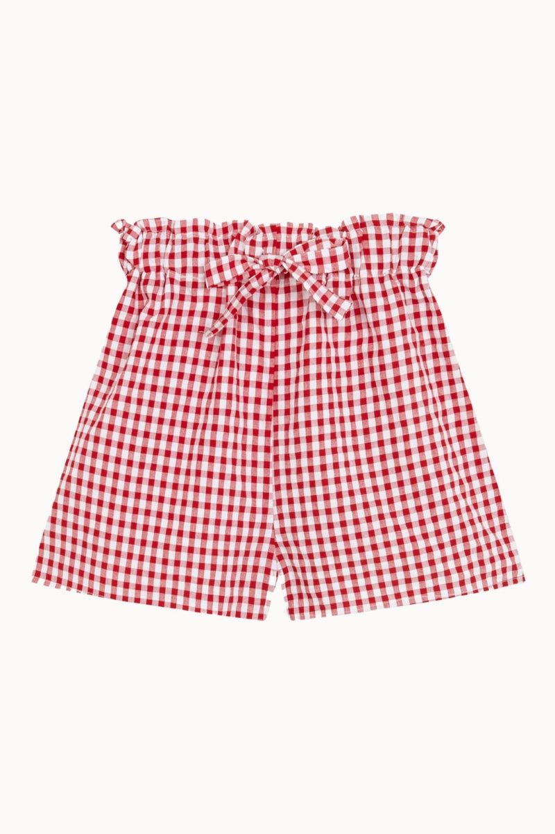 Lola Red Short Checkered Set