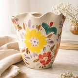 Floral Ruffle Vase