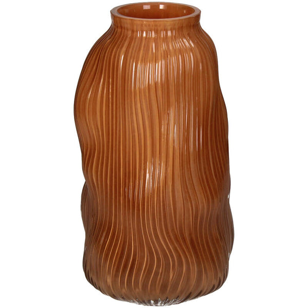 Ochre Glass Vase