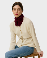 Maddy Cashmere Bandana Bordeaux