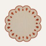 Gotas Placemats, Beige & Terracotta (set of 4)