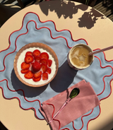 Wavy Placemats Blue/Red