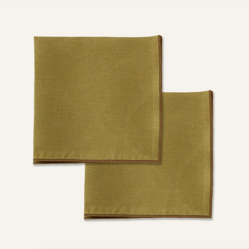 Linen Napkins Olive Green
