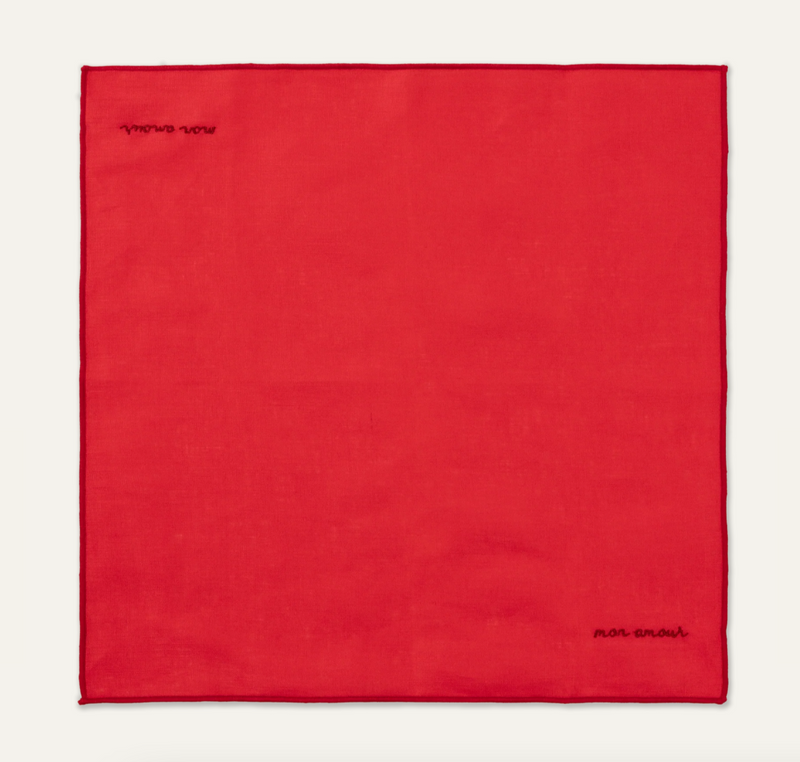 Mon Amour Embroidered Napkins