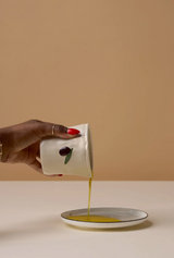 Market Candle & Saucer