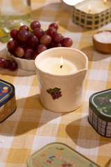 Market Candle & Saucer