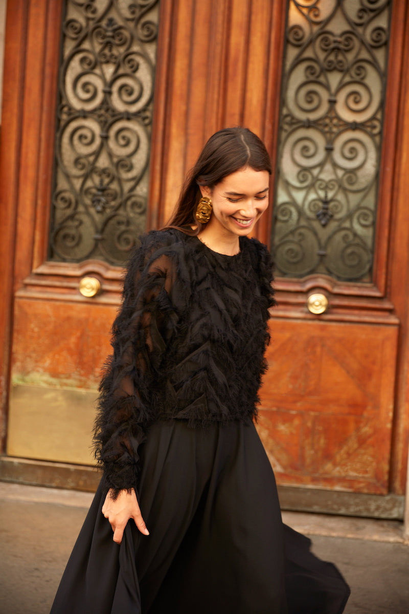 Black Gregoria Blouse