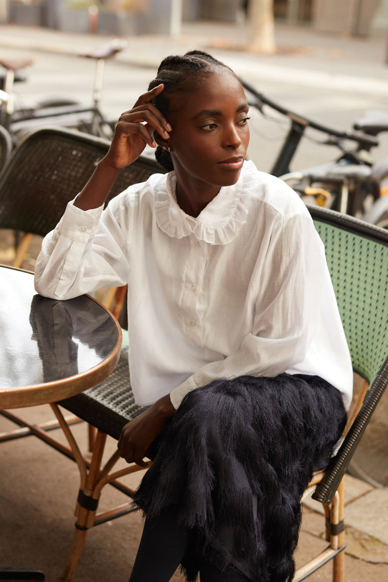 Ivory Clara Veil Shirt