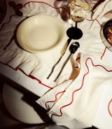 Wavy Napkins Cream/Red (set of 4)