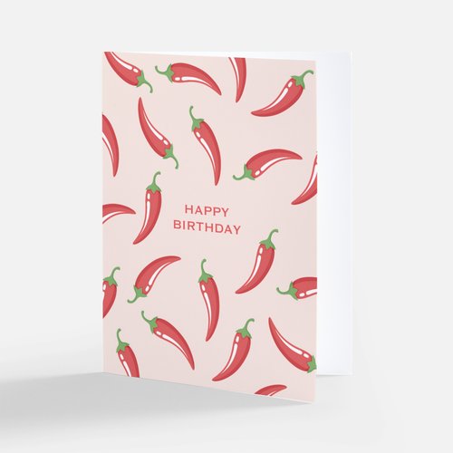 Happy Birthday Card Pimentos