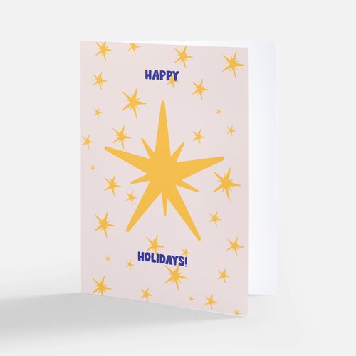 Happy Holiday Star Card