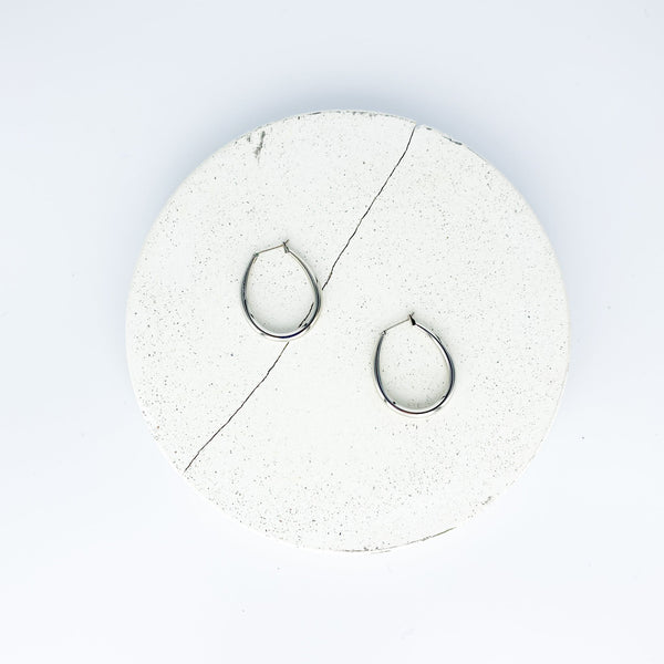 Tonie Piccolo Hoops Silver