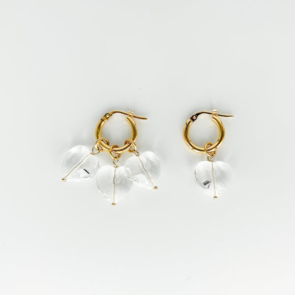 More Amore Bianco Hoops