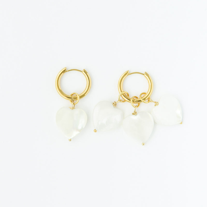 More Amore Pearl Hoops